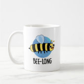 Bienenlange Funny Long Insect Pun Kaffeetasse (Links)