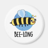 Bienenlange Funny Long Insect Pun Magnet (Vorne)