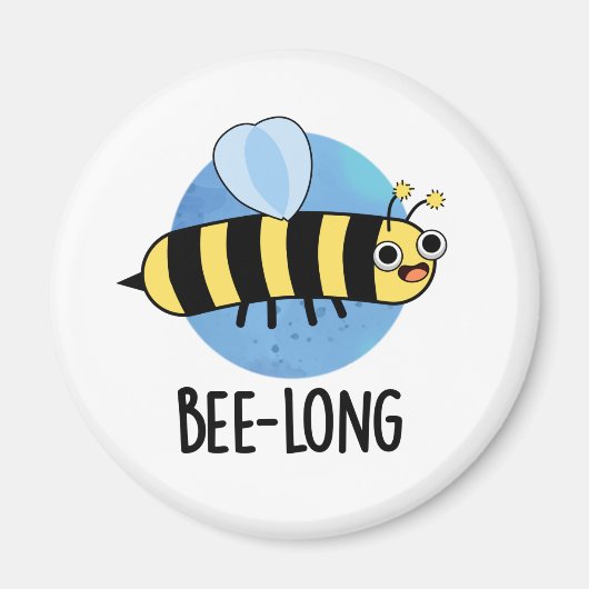 Bienenlange Funny Long Insect Pun Magnet (Vorne)