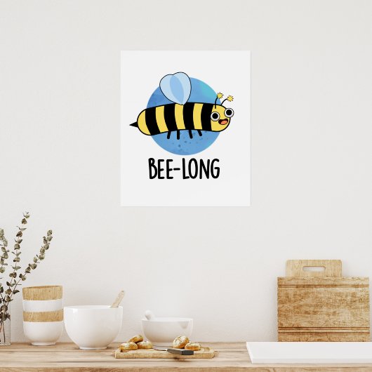 Bienenlange Funny Long Insect Pun Poster (Küche)