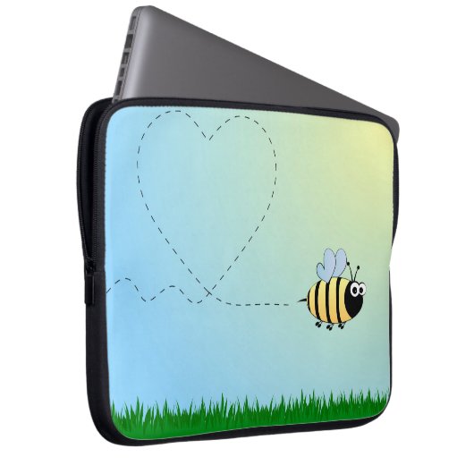 Bienenlaptophülse Laptopschutzhülle (Vorne Rechts)
