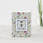 Bienenleben in Ihrem Abschluss der Königin Biene Karte (Vorderseite)