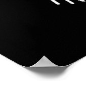 Bienenleben in Ihrer selbst Funny Bee Pun Dark BG Poster (Ecke)