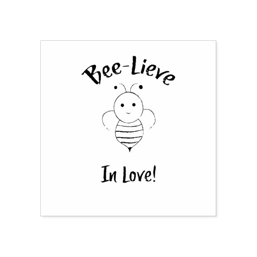 Bienenleben in Liebe Gummistempel (Prägung)
