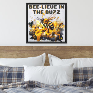 Bienenleben Leinwanddruck