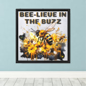 Bienenleben Leinwanddruck (Insitu (Holzboden))