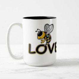 BIENENLIEBE  ZWEIFARBIGE TASSE