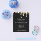 Bienenlogo auf schwarzem Flyer (Einzeln)