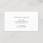 Bienenlogo Honigwabenaqua aquamarin Visitenkarte (Rückseite)