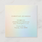 Bienenlogo Quadratische Visitenkarte (Rückseite)