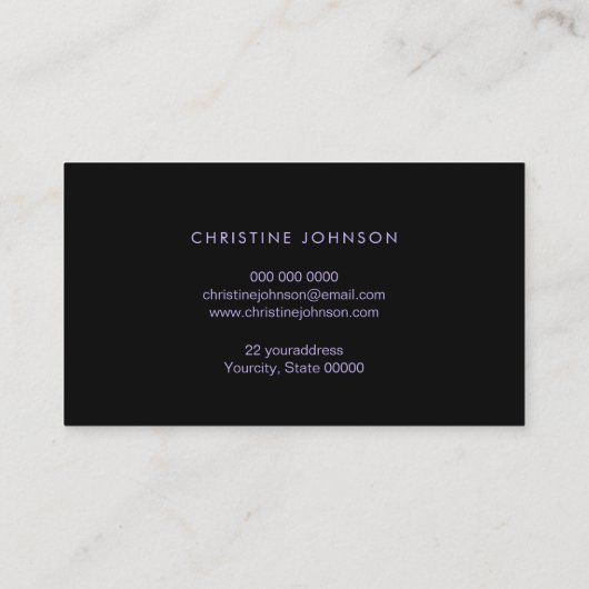 Bienenlogo Visitenkarte (Rückseite)