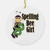 Bienenmädchen, die Bienenvölker zum Cartoon machen Keramik Ornament (Vorne)