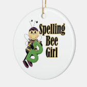 Bienenmädchen, die Bienenvölker zum Cartoon machen Keramik Ornament (Links)