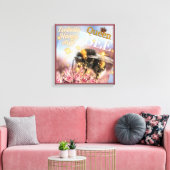 Bienenmagazin Leinwanddruck (Insitu (Wohnzimmer))