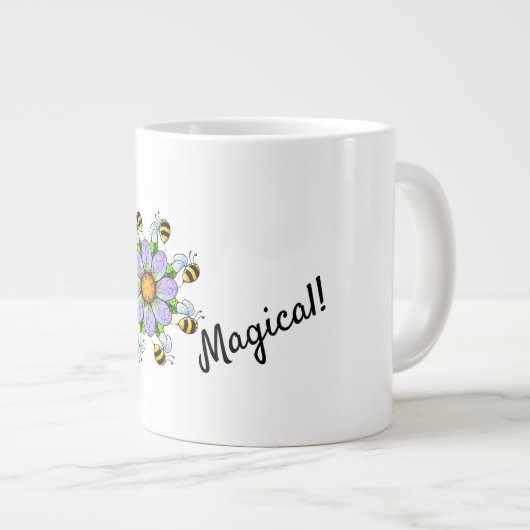 Bienenmagie große Tasse (Vorderseite Rechts)