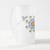 Bienenmagie Mattierte Tasse 16oz (Vorderseite Links)