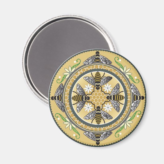 Bienenmagnet Magnet (Vorderseite/Rückseite)