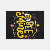 Bienenmine - Glückliche Valentinstag-Quotes Fleecedecke (Vorderseite (Horizontal))