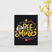 Bienenmine - Glückliche Valentinstag-Quotes Karte (Gelbe Blume)