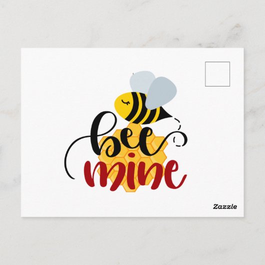 Bienenmine Postkarte (Rückseite)