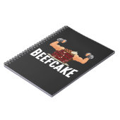 Bienenmuskelkuchen Bodybuilder Weichtraining Pu Notizblock (Linke Seite)