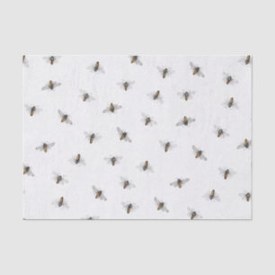 Bienenmuster auf Elfenbein Seidenpapier