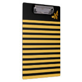 Bienenmuster Gelb und Schwarz Klemmbrett (Rechts)