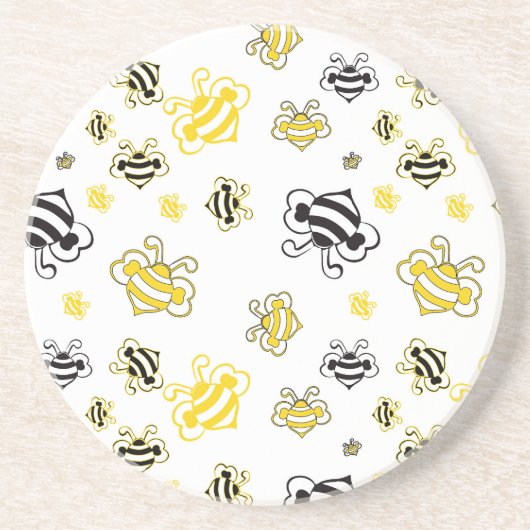 Bienenmuster Getränkeuntersetzer (Vorne)