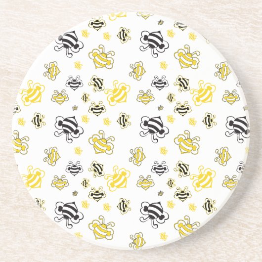 Bienenmuster Getränkeuntersetzer (Vorne)