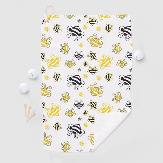 Bienenmuster Golfhandtuch (Insitu)