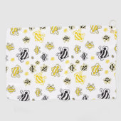 Bienenmuster Golfhandtuch (Horizontal)