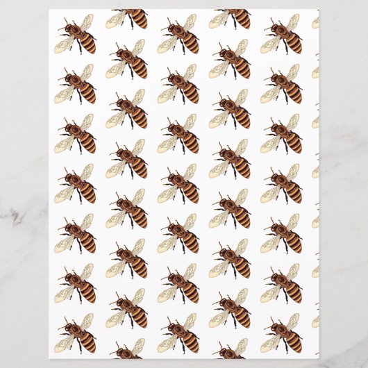 Bienenmuster-Origamipapier (Rückseite)