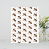 Bienenmuster-Origamipapier (Stehend Vorderseite)