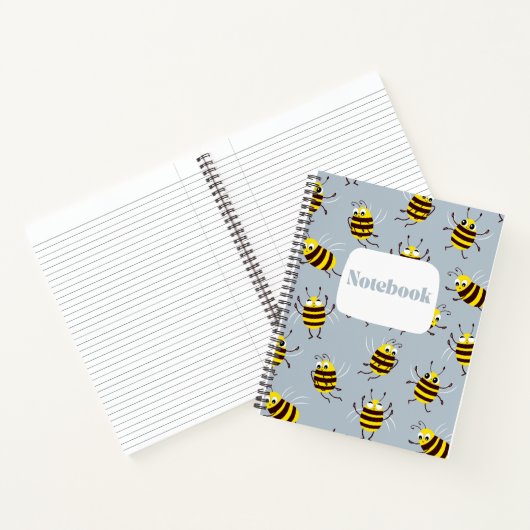Bienenmuster-Spiralheft Notizblock (Innenseite)