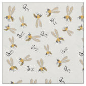 Bienenmuster Stoff (Nahaufnahme)
