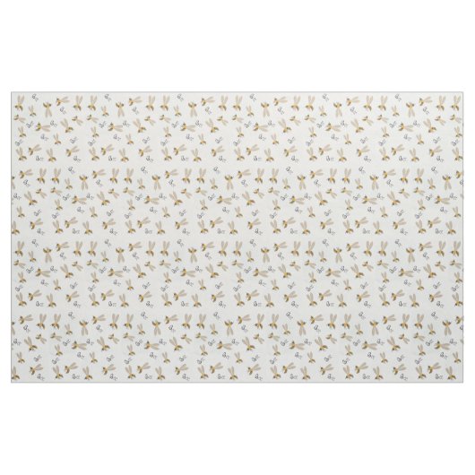 Bienenmuster Stoff (Fat Quarter (45,7 x 55,9 cm))