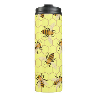 Bienenmuster Thermosbecher