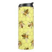 Bienenmuster Thermosbecher (Nach links gedreht)