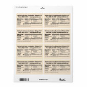 Bienenname Honey Nutrition Fakten Antikes Weiß (Vorne)