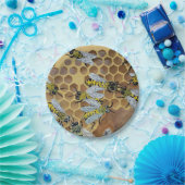 Bienenpapier-Teller Pappteller (Party)