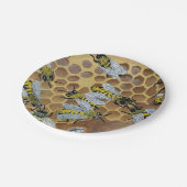 Bienenpapier-Teller Pappteller (Schrägansicht)