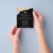 Bienenpastellwabe auf schwarzem Hintergrund Flyer (Gruppe)