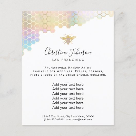 Bienenpastellwabenkraut Flyer (Vorne)