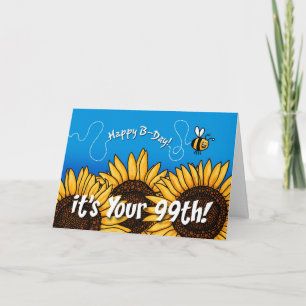 Bienenpfad Sonnenblume - 99 Jahre alt Karte