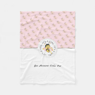 BienenPhantastisches Baby Girl  Personalisiertes M Fleecedecke