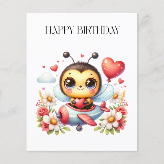 Bienenpilot Geburtstag Flyer (Vorne)