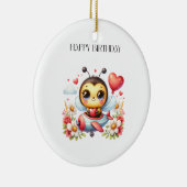 Bienenpilot Geburtstag Keramik Ornament (Rechts)