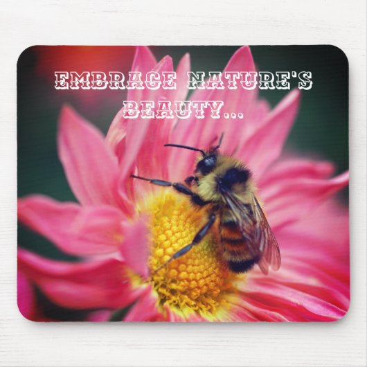 Bienenquote auf der Basis eines inspirierenden Nat Mousepad (Vorne)