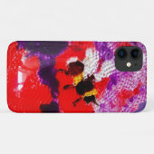 Bienenrot Lila farbenfroh Case-Mate iPhone Hülle (Rückseite (Horizontal))