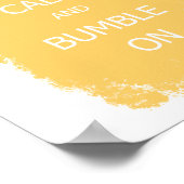 Bienenruhe und Hummel auf Poster (Ecke)